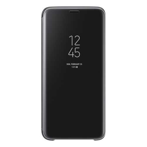 Чехол Samsung Clear View Standing Cover Black для Galaxy S9 в МегаФон