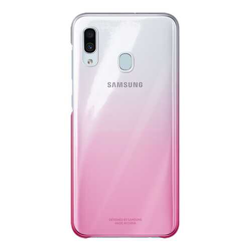 Чехол Samsung для A30 Pink/Transparent в МегаФон