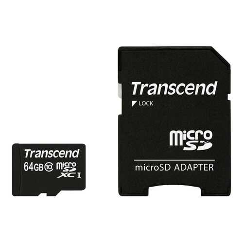 Карта памяти Transcend Micro SDXC Premium TS64GUSDXC10 64GB в МегаФон