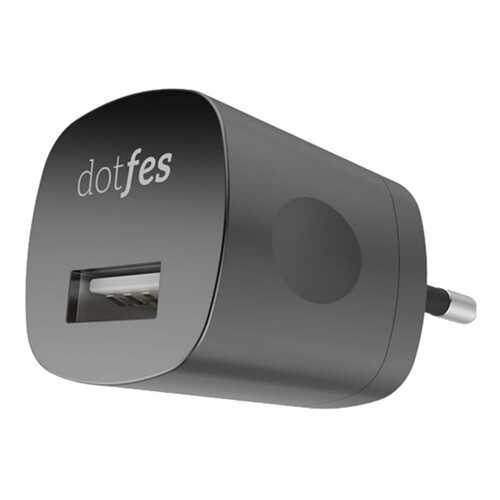 Сетевое зарядное устройство Dotfes C04 1 USB 1A Black в МегаФон