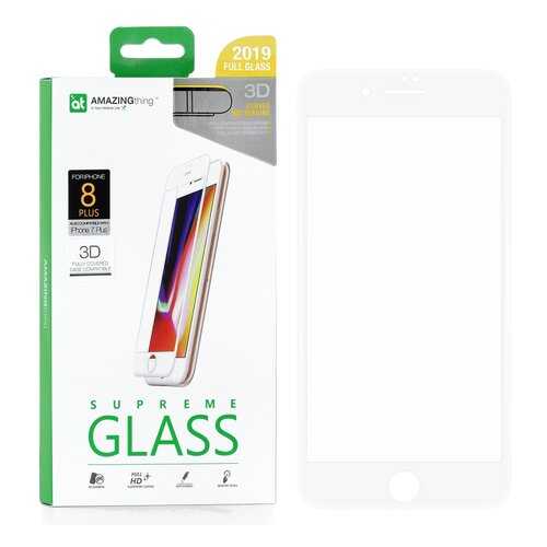 Защитное стекло AMAZINGthing SupremeGlass Hot Bending 3D White для Apple iPhone 7 Plus в МегаФон