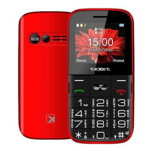 Мобильный телефон teXet TM-B227 Red в МегаФон