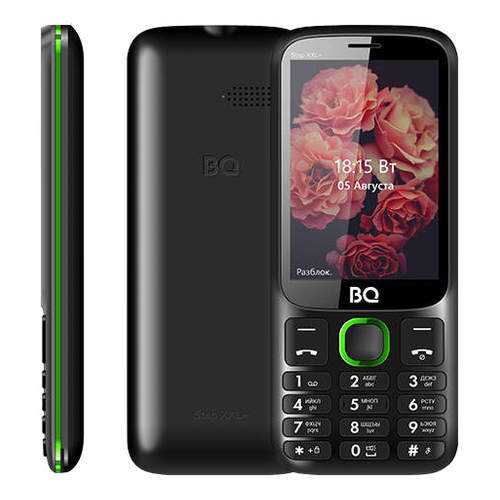 Мобильный телефон BQ 3590 Step XXL+ Black/Green в МегаФон