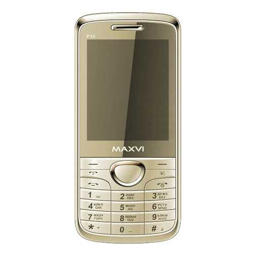 Мобильный телефон Maxvi P10 Gold в МегаФон