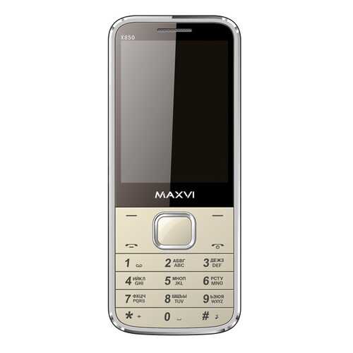 Мобильный телефон Maxvi X850 Gold в МегаФон